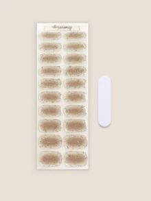 20 miếng dán móng tay gel bán khô, chất lượng salon, bền lâu, dễ dán và gỡ bỏ, cần đèn UV để làm khô. - Nhiều màu - Xem 3