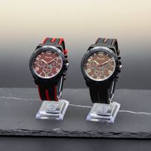 Reloj Pulsera de Hombre Deportivo Elegante y Moderno Diseño Casual y Formal para Oficina Cronómetro Digital Multifunción Fecha, Alarma y Luz LED Resistente al Agua Ideal para Trabajo y Uso Diario - Blanco - Ver 2