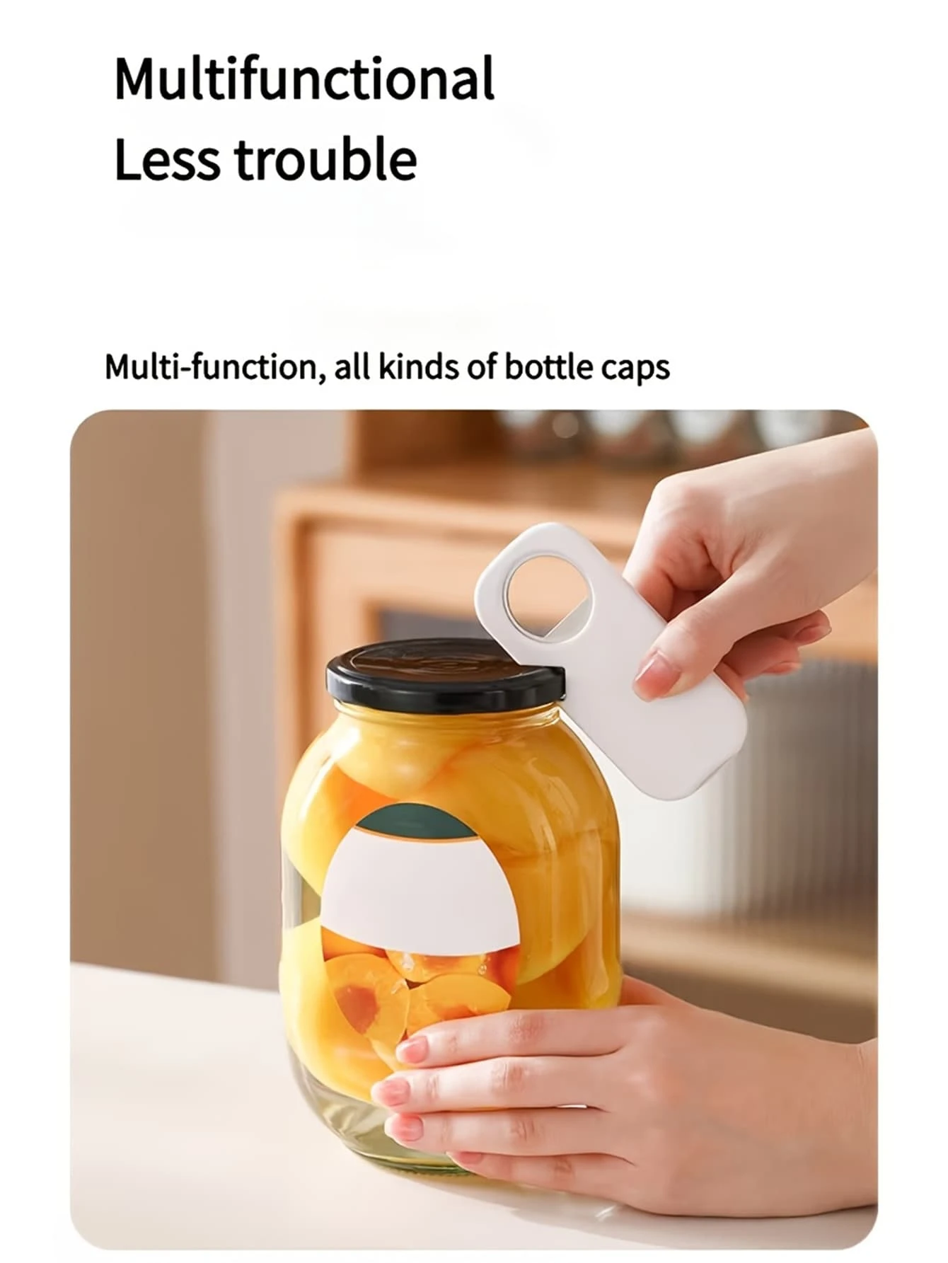 2/1pc Bottle Opener, Fridge Magnet, Soda/Beer Cap Remover, Stainless Steel Multifunctional Twist Cap Opener, Non-Slip Easy-To-Use Kitchen Tool