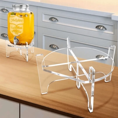 1 Set Dispensador de jugo/bebida, jarrón, frutero, soporte para pastel, contenedor de bar multiusos transparente de acrílico