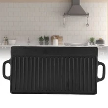 Rectangular Double Sided Cast Iron Pan - View 1