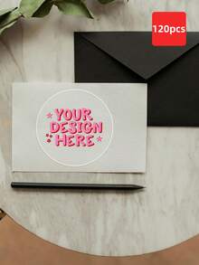 1/60/120/240 Pcs Customized Round Stickers - Personalized Design Stickers, Customized Thank You Labels, Customized Logo Stickers, No Ironing Required, Perfect For Gift Packaging, Party Decoration, Birthday Party Styling, Journaling, Office Organization, Home Decor, Business Promotion - Multicolor 1 - View 23