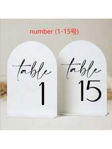 5 Inch X 7 Inch Acrylic Arch Table Number Holder, Suitable For Weddings, Parties, Anniversaries, Events And More - View 11