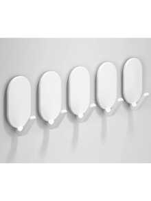 10pcs Strong No Drill Plastic Wall Hooks, Suitable For Kitchen, Bathroom, Bedroom To Hang Towels, Coats, Keys, Bags, Etc. Universal For Kitchen And Bathroom, Also Suitable For Mother's Day, Valentine's Day, Jewelry Packaging, Holiday Party, Holiday Supplies, Home Decor, New Year, Halloween, Christmas, Wedding, Best Gift Choice For New Year - Multicolor - View 4