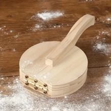 1个实木擀面杖，易脱模设计，适用于家庭烘焙、露营、制作汉堡、馅饼、饺子皮，是烘焙爱好者的实用厨房工具。 - 彩色 - 查看 2