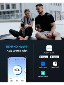 Body Fat Scale, Maximum Weight 180kg, Bluetooth Electronic Scale, USB Charging And LCD, Smart Body Scale, Multiple Data Analysis, Body Weight Scale, Compatible With IOS And Android. Accurate Bluetooth Health Devices For Home Users With Synchronization Apps, LED, Tempered Glass - Black - View 3