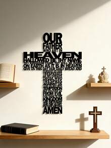 1pc Elegant Metal Cross Wall Decor, Minimalist Design - Perfect Housewarming Gift For Music Lovers And Antique Collectors, Ideal For Home, Room, Bedroom, Wall Decoration - Black a - View 6