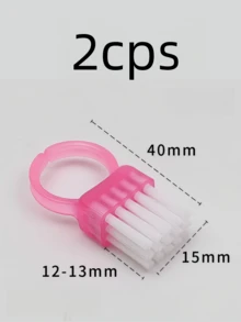 1/2支装新款迷你戒指刷 | 除尘刷 | 美甲刷 | 指扣刷 | 指甲扫刷 | 美甲工具 - 彩色 - 查看 14