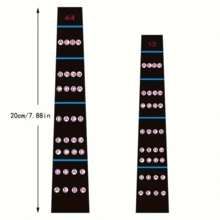 Pegatinas con patrones de dedos para violín - Ayudan a los principiantes a dominar el digitado rápidamente, haciendo que el aprendizaje del instrumento sea talla grande fácil. Guía de dedos para principiantes, negra, para violín de 1/2 y 4/4, herramienta de aprendizaje esencial para violinistas, fácil de aplicar, guía de práctica, accesorios para violín, bolsa de violín, Sakura - Multicolor - Ver 4