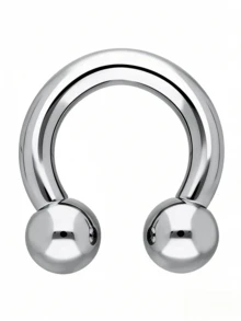 1pc 14G 1.6mm 16G 1.2mm 18G 1.0mm 20G 0.8mm Nose Septum Ring And Piercing Clip-On Hoop For Lip Pin With 316L Stainless Steel Featuring Ball Detail For Women Daily Lighten Up And Take A Break Non-Tarnish High-Polished - Silver - View 36