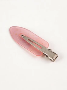 8pcs/Set Non-Deformed Non-Crease Hair Clips, Random Color Hair Clips, Hair Accessories For Students And Women - Pink - View 5