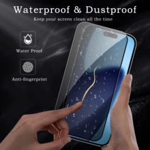 CSDZ Bộ 3 miếng dán màn hình cường lực chống nhìn trộm, bảo vệ cạnh, chống trầy xước, chống bám vân tay, tương thích với iPhone X/XR/11/12/13/14/15/16/16e/17/17Air/17e/17pro/17pro Max - Nhiều màu - Xem 3