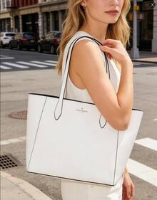 Kate Spade KS DANA 女士大容量手提包、单肩包、购物袋、旅行手提包 - 白色 - 查看 2