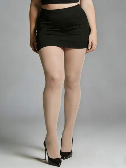 1. Apricot Double-Sided Women's Anti-Snag Stockings, New Summer Style, Sexy Brown Stockings, Perfect For Spring And Autumn, Ultra-Thin And Skin-Friendly, A Must-Have For Bare Legs.