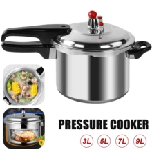 3/5/7/9 Litre Home Dual Handle For Kitchen & Catering,Aluminum Pressure Cooker Kitchen Catering Cookware Silver - View 3