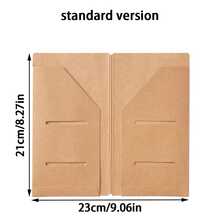 Standard/Passport Size Kraft Paper Pockets, Travel Notebook Folding Pouch | Storage Bag With Business Card Holder, Suitable For TN Diary/Planner/Album/Notebook | Diary Accessories In Standard And Passport Sizes - Kraft Paper Style - View 13