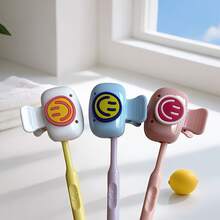 3pcs Dopamine Color Smiling Face Toothbrush Holder - Essential For Home And Travel, Dust-Proof Portable Toothbrush Protector - 3 Nordic Color Combinations - Multicolor - View 3