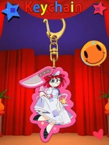 TADC Keychain, Digital Circus Stickers, Anime Fans Merchandise, Ragatha, Jax, Zooble, Kinger, Gangle Keychains, Cartoon Anime Keychains, Collectible Keychains, Bag Charms, Car Accessories, Holiday Gifts, Birthday Gifts - Multicolor - View 7