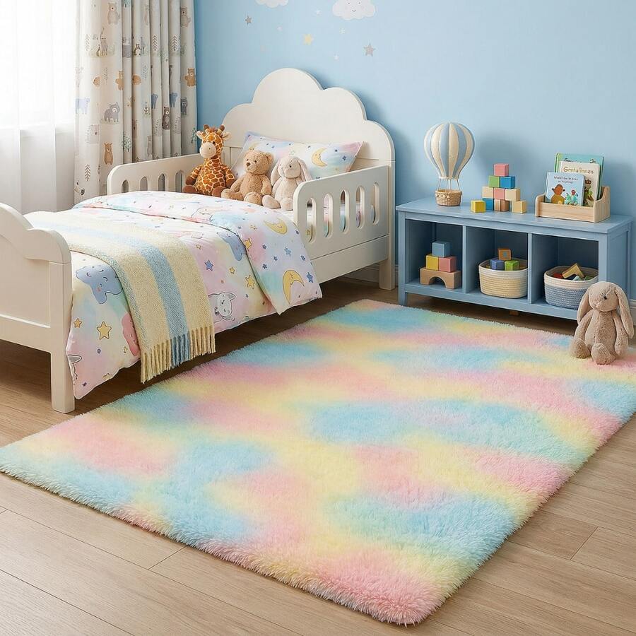 Shaggy Rug 2.00 X 2.50 Assorted Colors - Nhuộm thắt nút - Xem 1