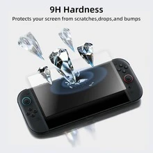 適用於 Switch/OLED 的便攜收納包套裝，硬殼旅行包附遊戲卡收納盒、鋼化螢幕保護貼與 Joy-Con 矽膠保護套 - 查看 5