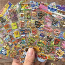 5/20pcs Cute Snack Packaging Stickers, Waterproof Cartoon Stickers Suitable For Phone, Scrapbooking, Stationery Decoration - Multicolor - View 13