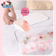 Silicone Tray, Cute Kitchen Party Decor, Suitable As Birthday Gift, Fit For Refrigerator, Large Capacity With Lid And Ice Scoop, Reusable Storage Box, Easy Release Design - Multicolor - View 5