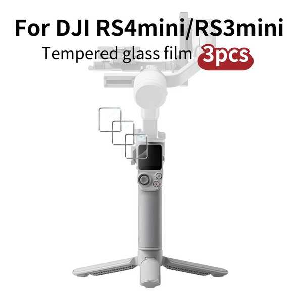 3pcs Transparent Screen Protector Film, Suitable For RS4 Mini/RS3 Mini/RS4/RS4 Pro, Camera Screen Protector, Made Of 9H Hardness Tempered Glass, High-Quality Material, Smooth Touch, High-Definition Anti-Scratch, Premium Camera Accessory, A+ Grade Protection Film, Fashionable Gift Idea For Boyfriend/Girlfriend
