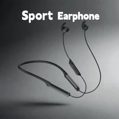 Auriculares tipo collar Nurati N1, cancelación de ruido ENC, diseño magnético de encendido/apagado, doble batería de larga duración 5.2 Auriculares inalámbricos deportivos para correr/hacer ejercicio