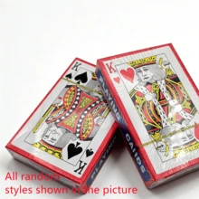 1 bộ bài tây, 2 bộ bài tây tiêu chuẩn, bài tây chống thấm nước, bài poker cao cấp cỡ lớn, quà Giáng sinh, đồ dùng cho tiệc tùng, trò chơi bài, hộp đựng bài. - Đỏ - Xem 2