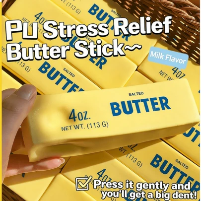 Super Soft & Slow Rebound Giant Butter Stick, Soft Fried Dough Stick Stress Relief Toy, Popular Network Red Item, Pressure Relief Tool, Slow Rebound Soft, Suitable For Teenagers