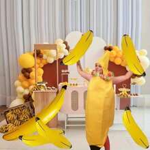 Inflatable Banana Toy, Made Of PVC Material With Realistic Design, Quick Inflation And Durable With Strong Load-Bearing Capacity, Can Be Used As Pool Float, Water Play Prop, Suitable For Pool Party, Beach Party, Outdoor Backyard Entertainment, Fun Party Game Prop - Banana - View 6