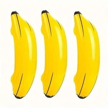 Inflatable Banana Toy, Made Of PVC Material With Realistic Design, Quick Inflation And Durable With Strong Load-Bearing Capacity, Can Be Used As Pool Float, Water Play Prop, Suitable For Pool Party, Beach Party, Outdoor Backyard Entertainment, Fun Party Game Prop - Banana - View 10