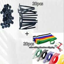 60 piezas/20 piezas/5 piezas Bridas de nailon multifuncionales con cierre automático, se pueden usar para fijar el motor, el revestimiento inferior, los guardabarros y la tapa del maletero - Multicolor - Ver 12