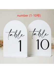 5 Inch X 7 Inch Acrylic Arch Table Number Holder, Suitable For Weddings, Parties, Anniversaries, Events And More - View 13