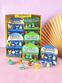 pokemon 4/8件装礼盒装3D立体橡皮擦套装 - 创意学习奖励礼品橡皮擦 - 彩色 - 查看 2