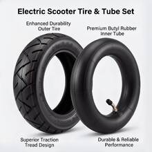 10 piezas Combo de neumático y cámara de 2.50", incluye 10 piezas de cámaras de aire reforzadas de 2.50", adecuado para Zero 10X, Kugoo M4 Pro, Dualtron y neumáticos de ciudad para scooters eléctricos - Cámara de aire + cámara de aire - Ver 3