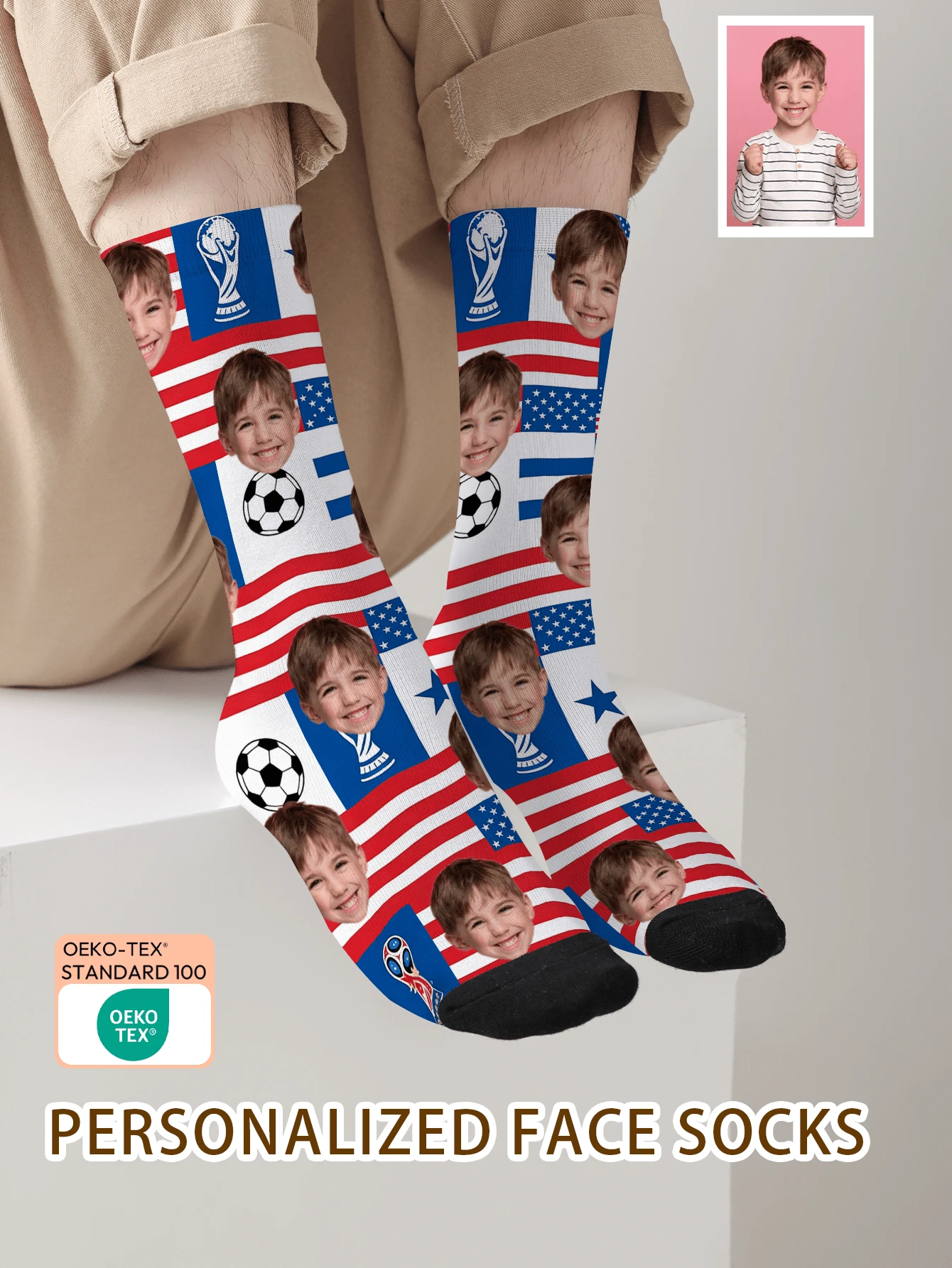 1 Đôi tất in hình mặt theo yêu cầu, tất in ảnh theo yêu cầu, tất in hình tùy chỉnh, tất in hình mặt hài hước cá nhân hóa, tất in hình theo yêu cầu, in bất kỳ khuôn mặt nào lên tất, quà tặng kỷ niệm, quà tặng Valentine, quà tặng sinh nhật, quà tặng đám cưới, quà tặng Ngày của Mẹ, quà tặng Ngày của Cha - Nhiều màu - Xem 1