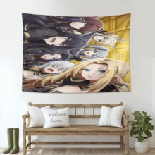 The Eminence In Shadow Peach Skin Fabric Tapestry Wall Hanging With Hooks, Soft Velvet Touch Vintage Oversized Textile Art For Bedroom Living Room, Wrinkle Resistant Fade Proof Home Decor For Housewarming Wedding Hotel - trắng - Xem 4