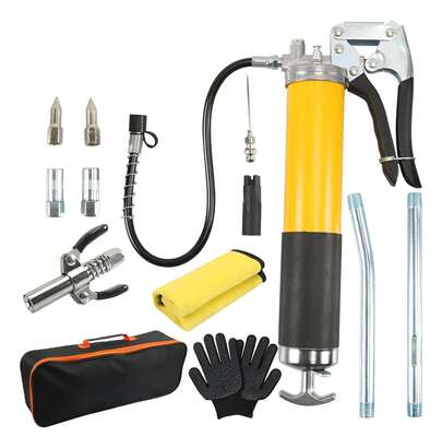 Engrasadora Manual Grasera Inyector De Grasa Amarillo8000psi