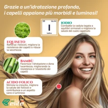 Italian Elite® Capelli, Pelle, Unghie. 120 Caps. Formula Ultra Forte Antirughe e Anticaduta per Donna e Uomo, Azione Rapida con Acido Ialuronico, Biotina, Collagene, e Vitamina C - 120 conteggi - Visualizzare 4