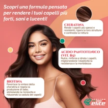 Italian Elite® Capelli, Pelle, Unghie. 120 Caps. Formula Ultra Forte Antirughe e Anticaduta per Donna e Uomo, Azione Rapida con Acido Ialuronico, Biotina, Collagene, e Vitamina C - 120 conteggi - Visualizzare 2
