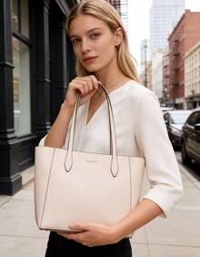 Kate Spade KS DANA 女士大容量手提包、单肩包、购物袋、旅行手提包 - 杏色 - 查看 4