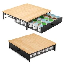 Coffee Pod Holder Drawer 36 Pods Capacity Iron Capsule Storage Drawer Countertop Organizer For Coffee Station - View 11