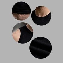 Men's American Ribbed Cotton Tank Top For Gym - 3 Black - View 6