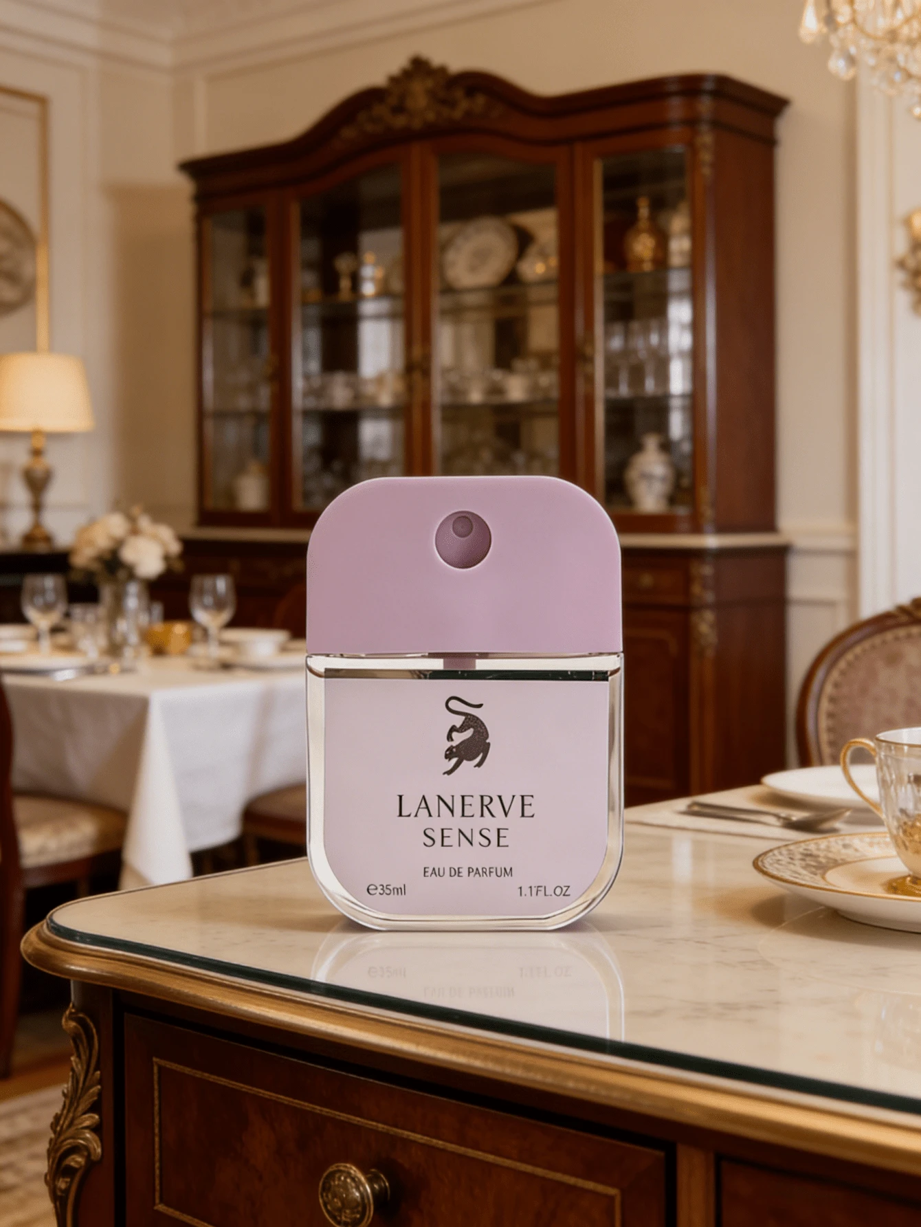 Perfume De Mujer LANERVE SENSE Eau de Parfum 35ML con Notas de Cítricos, Rosa y Vainilla - Perfecto para Reuniones Familiares, Picnics y Noches de Cine - Regalo Ideal para Mujeres en Día de la Madre, Cumpleaños y San Valentín - Fragancia Natural y Persistente - SENTIDO DE LANERVE - Ver 1