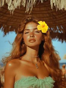 1/9pcs Women's Hawaiian Flower Hair Accessories, Bohemian Style Hair Clips, Thai Orchid, Cute & Elegant Hair Pins, Summer Beach Flower Hair Decorations, Best Gift For Friends, Outfit Accessory, Photo Props, Hibiscus, Suitable For Daily Wear & Parties,Holiday,Travel,Festival,Birthday - Multicolor - View 3