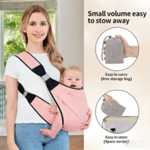 Child Carrier Wrap Multifunctional Baby Carrier Ring Sling For Baby Toddler Carrier Accessories Easy Carrying Artifact Ergonomic - Phong cách mùa hè thoáng mát A - Xem 6