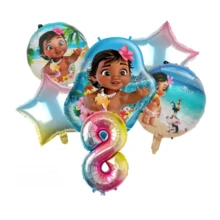 Ramo de globos de cumpleaños, globos de papel de aluminio para bebé, globos de estrellas en degradado rosa y azul y globos con números del 0 al 9, adecuados para la decoración de fiestas de cumpleaños - Como se muestra en la figura - Ver 10