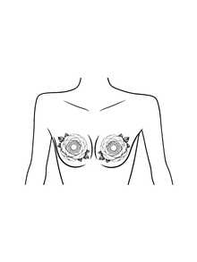 Chest Tattoo Stickers, Mandala & Butterfly Designs, Multi-Purpose Body Art Decals, Waterproof & Easy To Remove - Multicolor - View 7