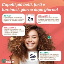 Italian Elite® Capelli, Pelle, Unghie. 120 Caps. Formula Ultra Forte Antirughe e Anticaduta per Donna e Uomo, Azione Rapida con Acido Ialuronico, Biotina, Collagene, e Vitamina C - 120 conteggi - Visualizzare 5